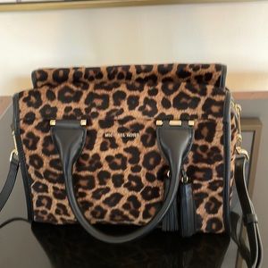 Micheal  Kors  brown and black leopard print